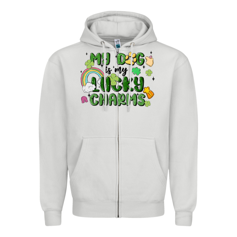My Dog Is My Lucky Charms Zipper Hoodie by MaliasSmallBusiness | Teevron