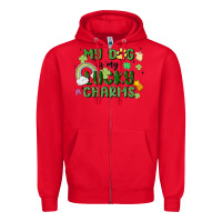 Red my dog is my lucky charms Zipper Hoodie - MaliasSmallBusiness