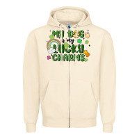 Sandshell my dog is my lucky charms Zipper Hoodie - MaliasSmallBusiness