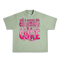 Oil Green all i want for christmas is a cure Urban Heavy Tee - JahusDesignShop