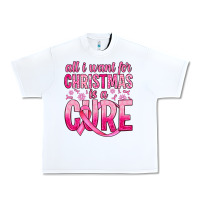 White all i want for christmas is a cure Urban Heavy Tee - JahusDesignShop