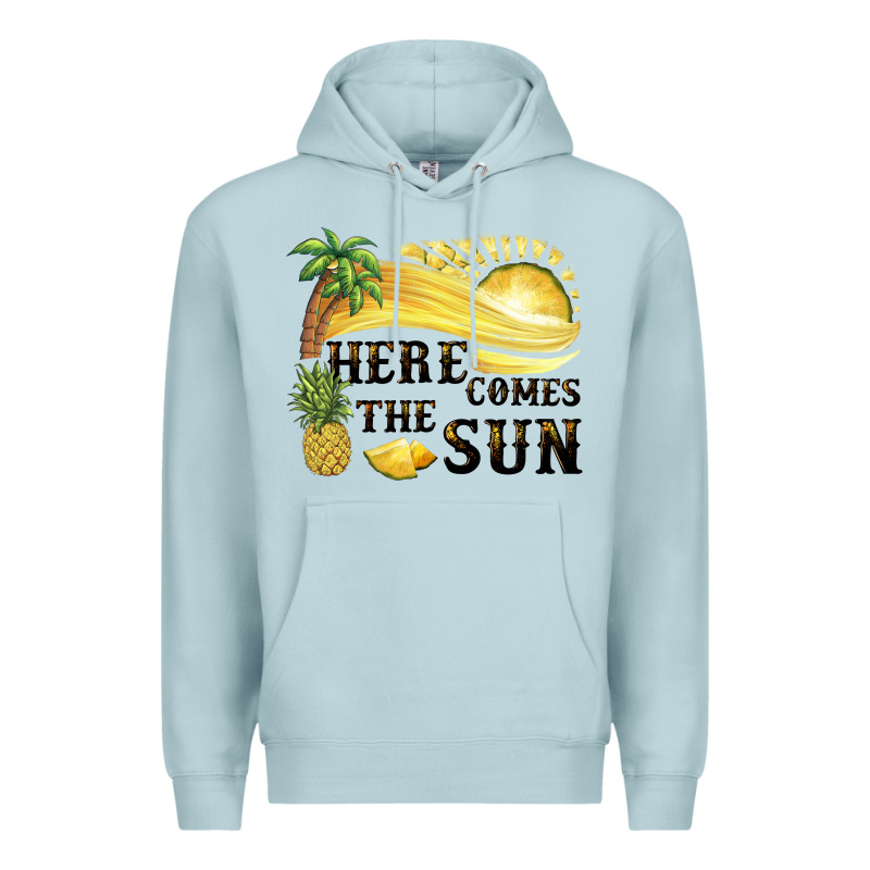 Here Comes The Sun Premium Hoodie by BarkalooDesign | Teevron