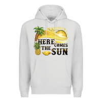 Dove Grey here comes the sun Premium Hoodie - BarkalooDesign