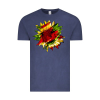 Vintage Denim juneteenth sunflower Vintage Tee - HRA Design Shop
