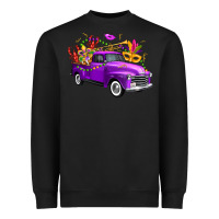 Black mardi gras truck king's cake Heavyweight Sweatshirt - FaDigitalArtStudio