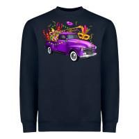Mardi Gras Truck King's Cake Heavyweight Sweatshirt | Teevron