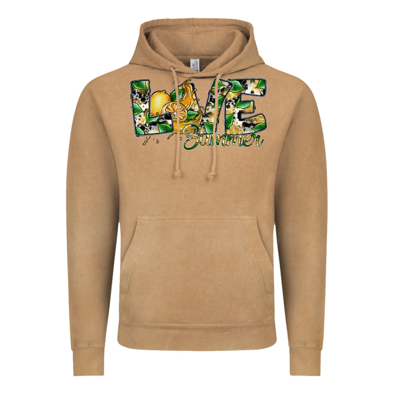 Love Summer Lemon Vintage Hoodie by SublimationCraftShop | Teevron