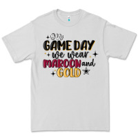Dove Grey on game day we wear maroon and gold Premium Tee - MaliasSmallBusiness