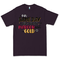 Plum on game day we wear maroon and gold Premium Tee - MaliasSmallBusiness
