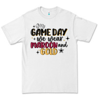 White on game day we wear maroon and gold Premium Tee - MaliasSmallBusiness