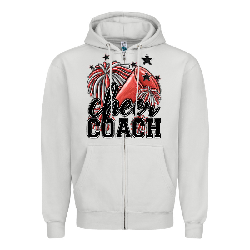 Cheer Coach Zipper Hoodie by MaliasSmallBusiness | Teevron