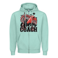 Seafoam cheer coach Zipper Hoodie - MaliasSmallBusiness