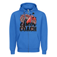 True Royal cheer coach Zipper Hoodie - MaliasSmallBusiness