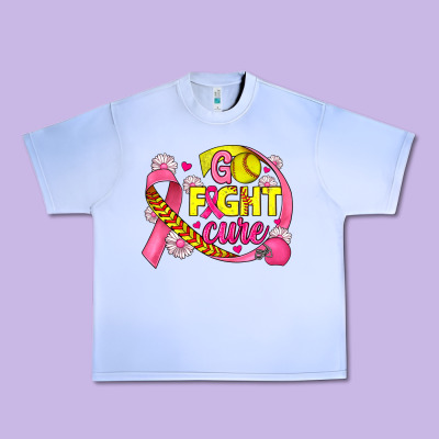 Breast Cancer Go Fight Cure Softball Urban Heavy Tee Designed By Jahusdesignshop