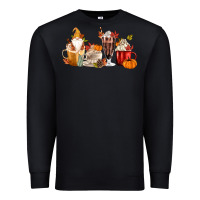 Black Fall Gnome Coffee Cups Premium Sweatshirt - MaliasSmallBusiness