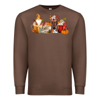 Chestnut Fall Gnome Coffee Cups Premium Sweatshirt - MaliasSmallBusiness