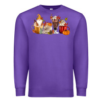 Purple Fall Gnome Coffee Cups Premium Sweatshirt - MaliasSmallBusiness