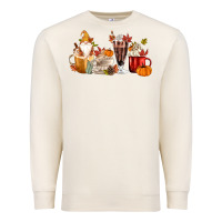 Sandshell Fall Gnome Coffee Cups Premium Sweatshirt - MaliasSmallBusiness