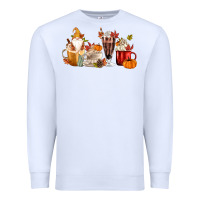 White Fall Gnome Coffee Cups Premium Sweatshirt - MaliasSmallBusiness