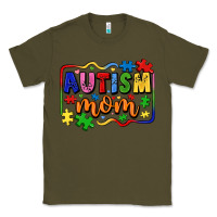 Army Green autism mom Classic Tee - LillyAllenDesigns