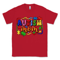 Red autism mom Classic Tee - LillyAllenDesigns