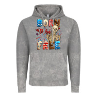 Cloud Rock Born to be free with skeleton 4th of july Vintage Hoodie - Neo Western