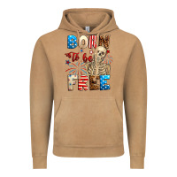 Vintage Camel Born to be free with skeleton 4th of july Vintage Hoodie - Neo Western