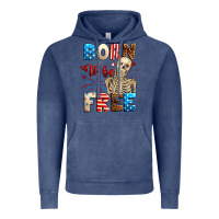 Vintage Denim Born to be free with skeleton 4th of july Vintage Hoodie - Neo Western
