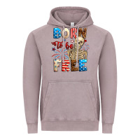 Vintage Zinc Born to be free with skeleton 4th of july Vintage Hoodie - Neo Western