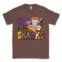 Chestnut i'm just here for the snacks baseball purple and g Classic Tee - Jasminsmagicworld