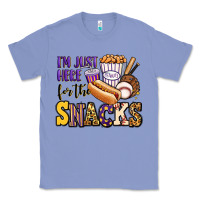 Colony Blue i'm just here for the snacks baseball purple and g Classic Tee - Jasminsmagicworld