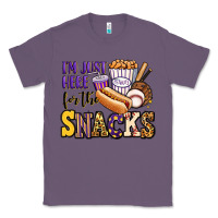 Lavender i'm just here for the snacks baseball purple and g Classic Tee - Jasminsmagicworld
