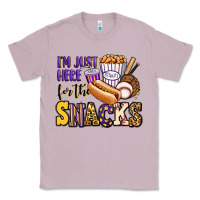Lilac i'm just here for the snacks baseball purple and g Classic Tee - Jasminsmagicworld
