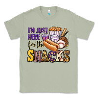 Matcha i'm just here for the snacks baseball purple and g Classic Tee - Jasminsmagicworld