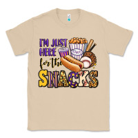 Mushroom i'm just here for the snacks baseball purple and g Classic Tee - Jasminsmagicworld