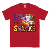 Red i'm just here for the snacks baseball purple and g Classic Tee - Jasminsmagicworld