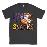 Smoke i'm just here for the snacks baseball purple and g Classic Tee - Jasminsmagicworld