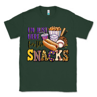 Sports Green i'm just here for the snacks baseball purple and g Classic Tee - Jasminsmagicworld