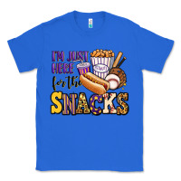 True Royal i'm just here for the snacks baseball purple and g Classic Tee - Jasminsmagicworld