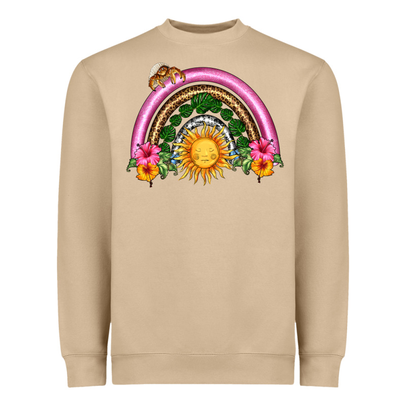 Summer Sun Rainbow Heavyweight Sweatshirt by HRA Design Shop | Teevron