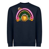 Navy summer sun rainbow Heavyweight Sweatshirt - HRA Design Shop