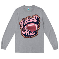 Heather Grey football mom Long Sleeve Tee - JahusDesignShop