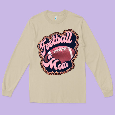 Football Mom Long Sleeve Tee Designed By Jahusdesignshop