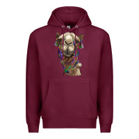 Burgundy tie dye camel Premium Hoodie - BarkalooDesign