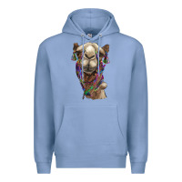 Colony Blue tie dye camel Premium Hoodie - BarkalooDesign
