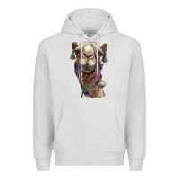 Dove Grey tie dye camel Premium Hoodie - BarkalooDesign