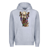 Heather Grey tie dye camel Premium Hoodie - BarkalooDesign
