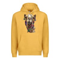 Mustard tie dye camel Premium Hoodie - BarkalooDesign