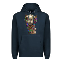 Navy tie dye camel Premium Hoodie - BarkalooDesign