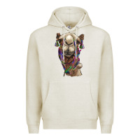 Oatmeal Heather tie dye camel Premium Hoodie - BarkalooDesign